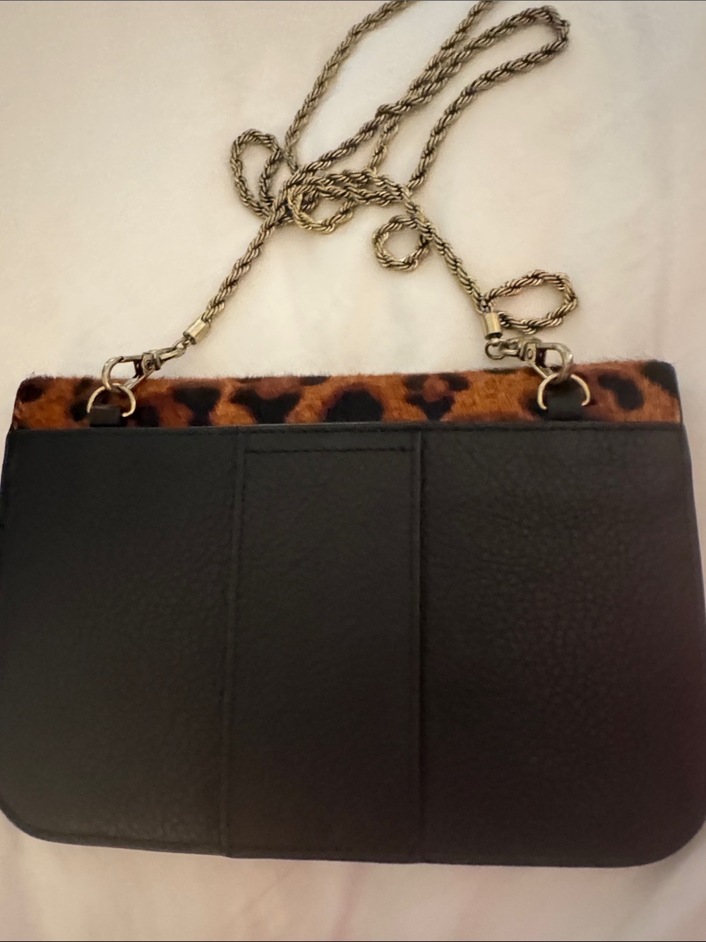 CAbi Leopard Print Crossbody wallet style with removable Chain - Picture 3 of 3